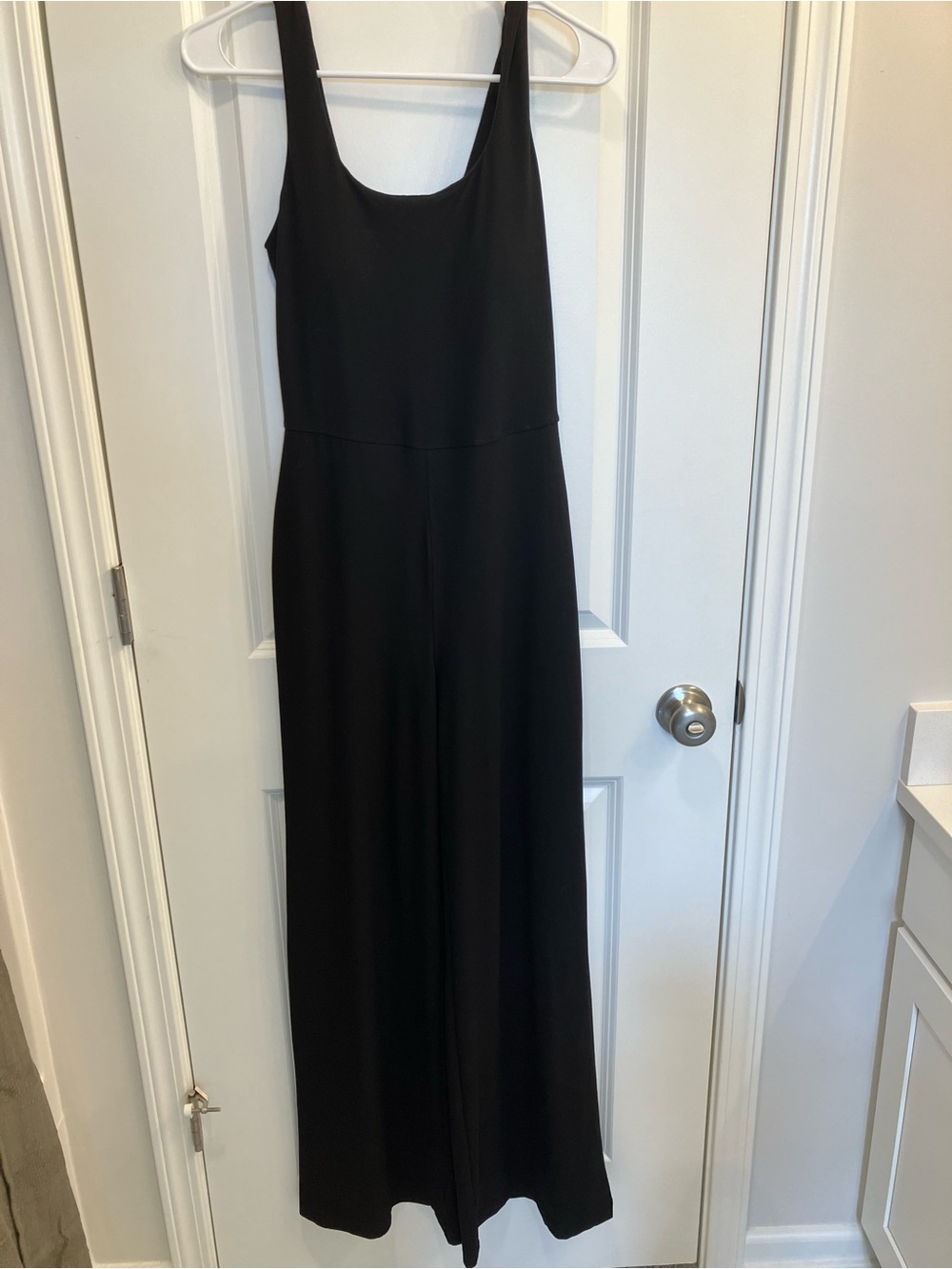 Recycled Butter Wide Leg Jumpsuit With Built-In Bra - Small